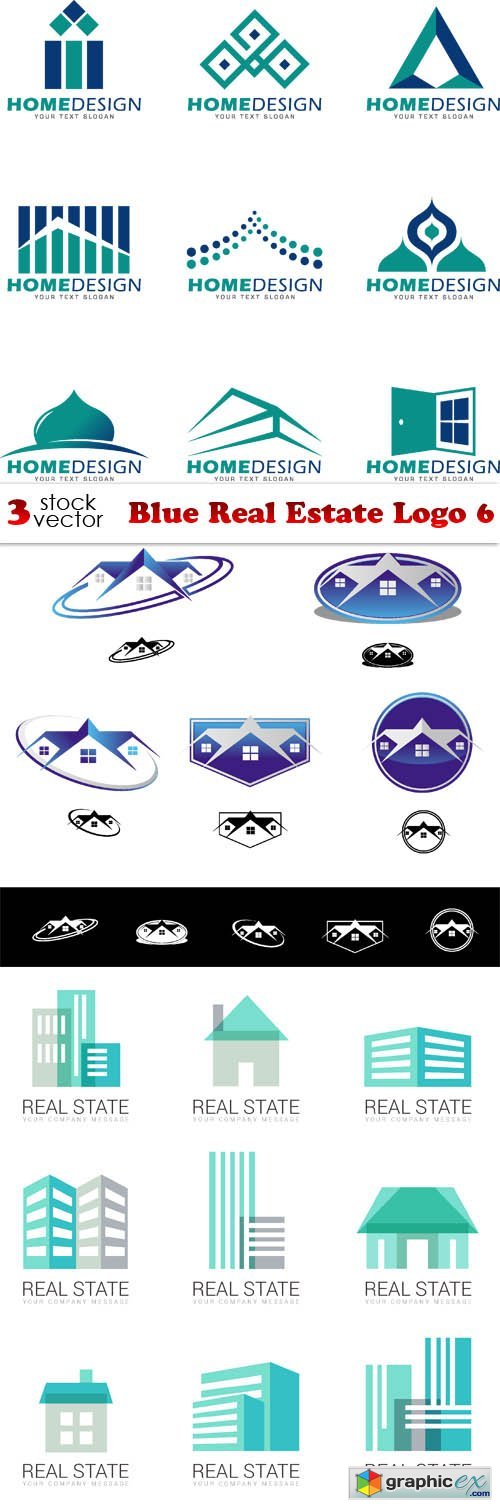 Blue Real Estate Logo 6