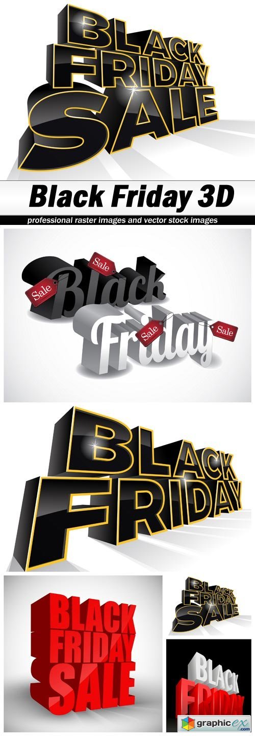 Black Friday 3D - 5 EPS