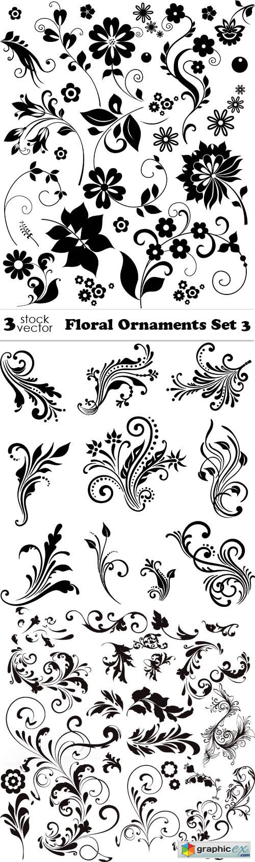 Floral Ornaments Set 3
