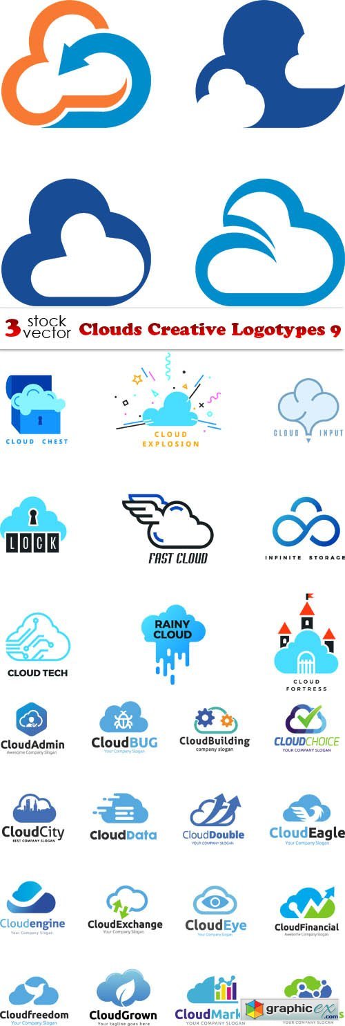 Clouds Creative Logotypes 9