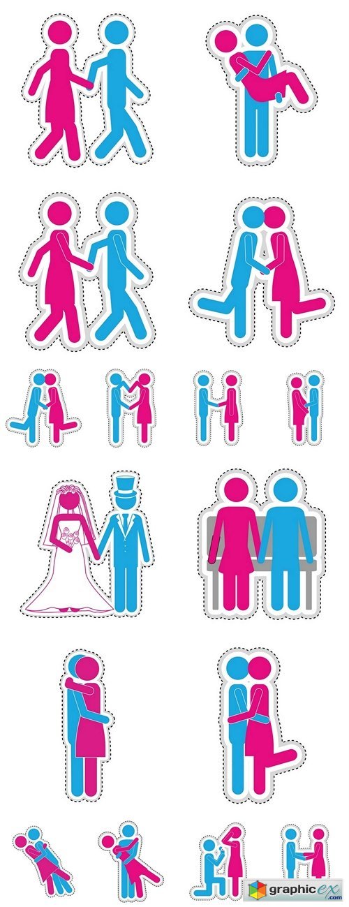 Man woman romantic couple icon image vector illustration design
