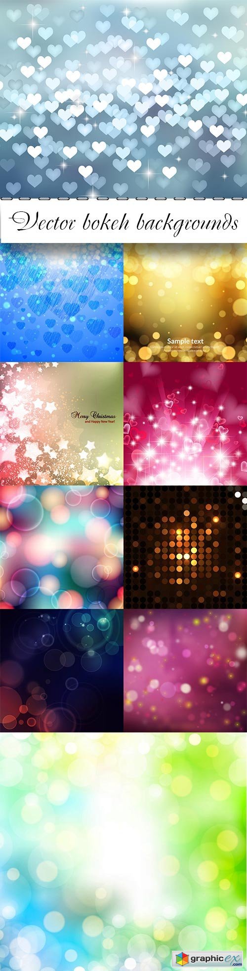 Bokeh colorful backgrounds