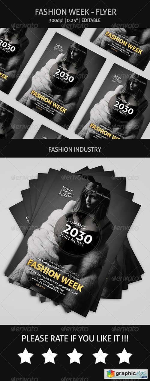 Fashion Week - Flyer