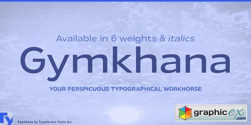 Gymkhana Font Family - 12 Fonts
