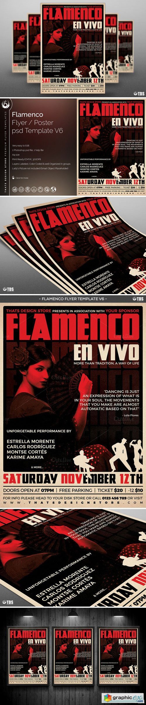 Flamenco Flyer Template V6