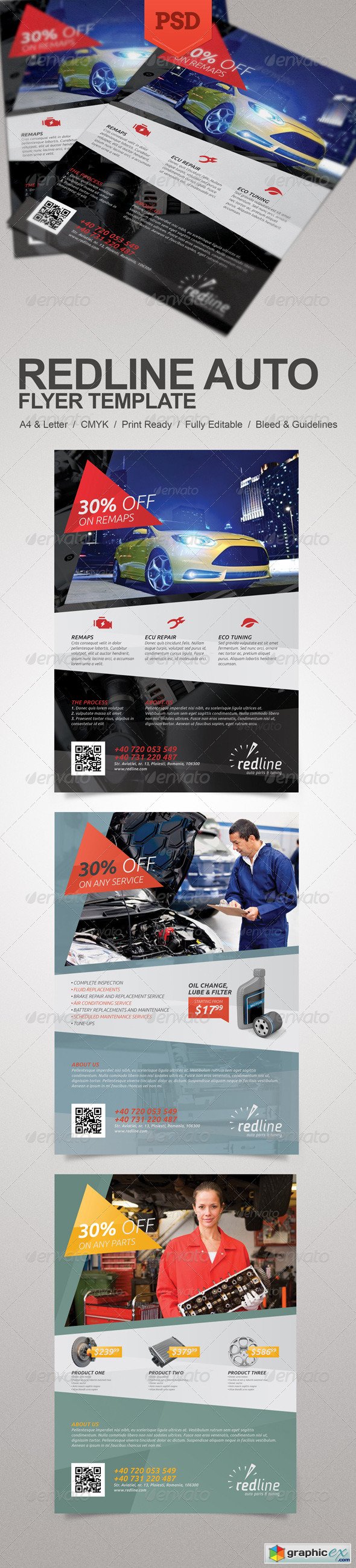 Redline Auto Flyer