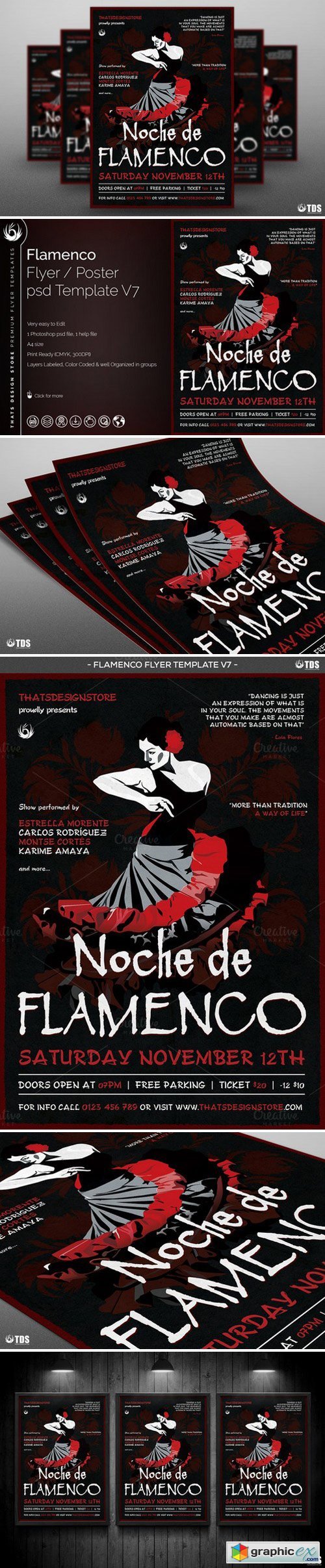 Flamenco Flyer Template V7