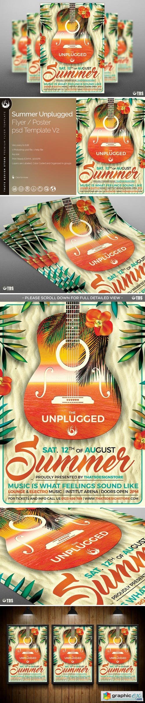 Summer Unplugged Flyer Template V2