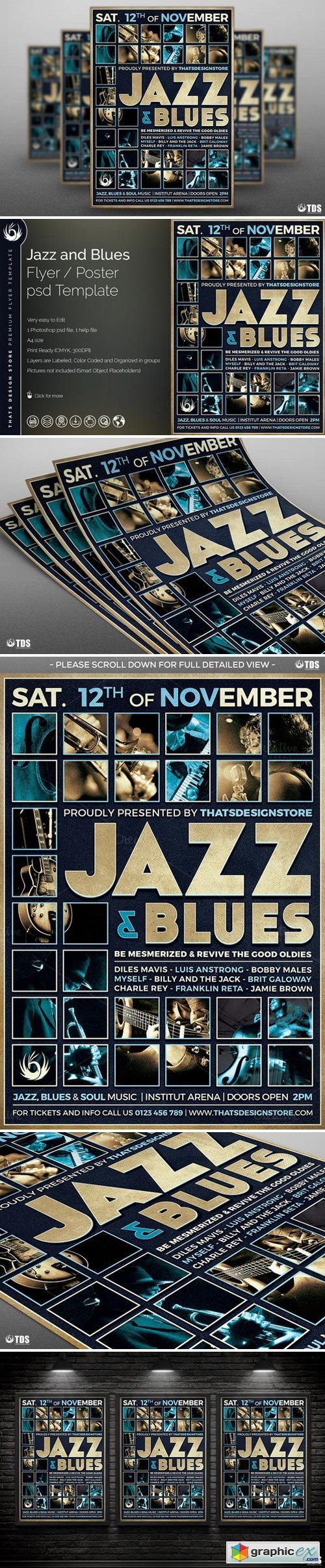 Jazz and Blues Flyer Template