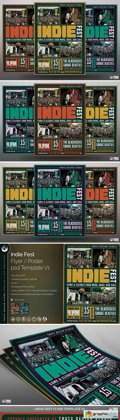 Indie Fest Flyer Template V1