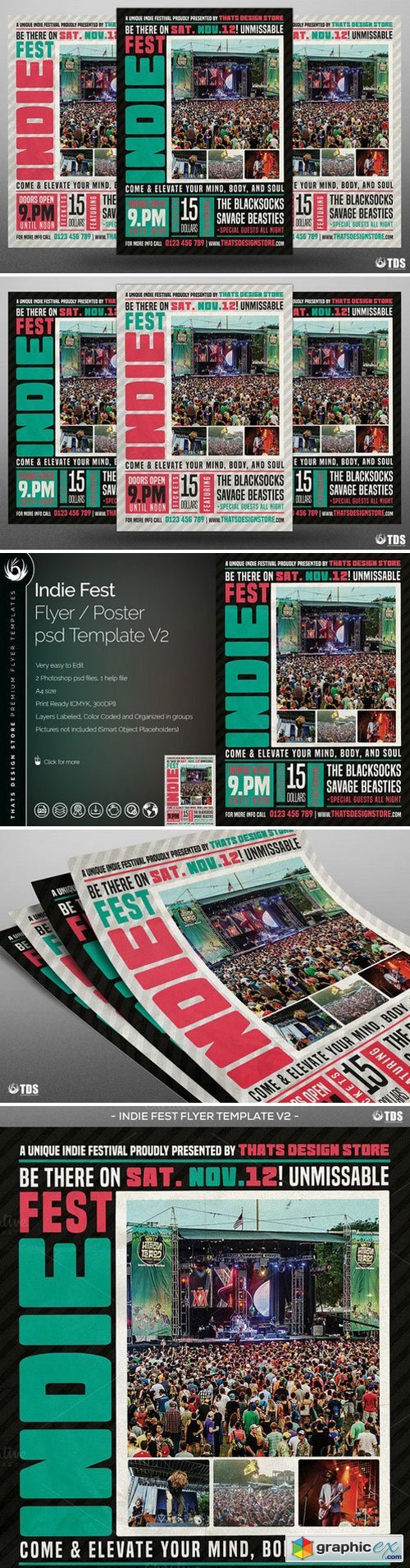 Indie Fest Flyer Template V2