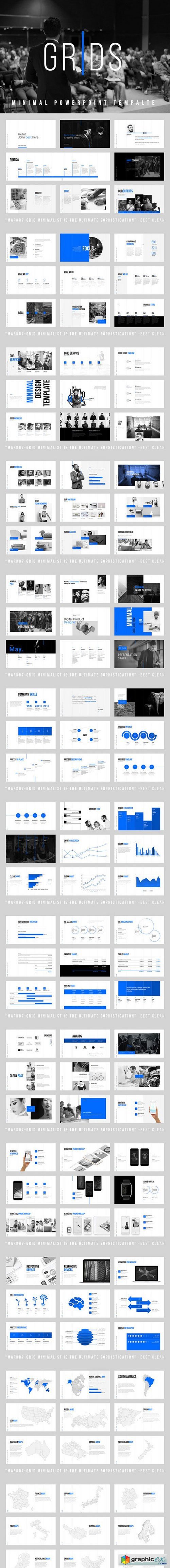 Grids-Minimal Powerpoint Template