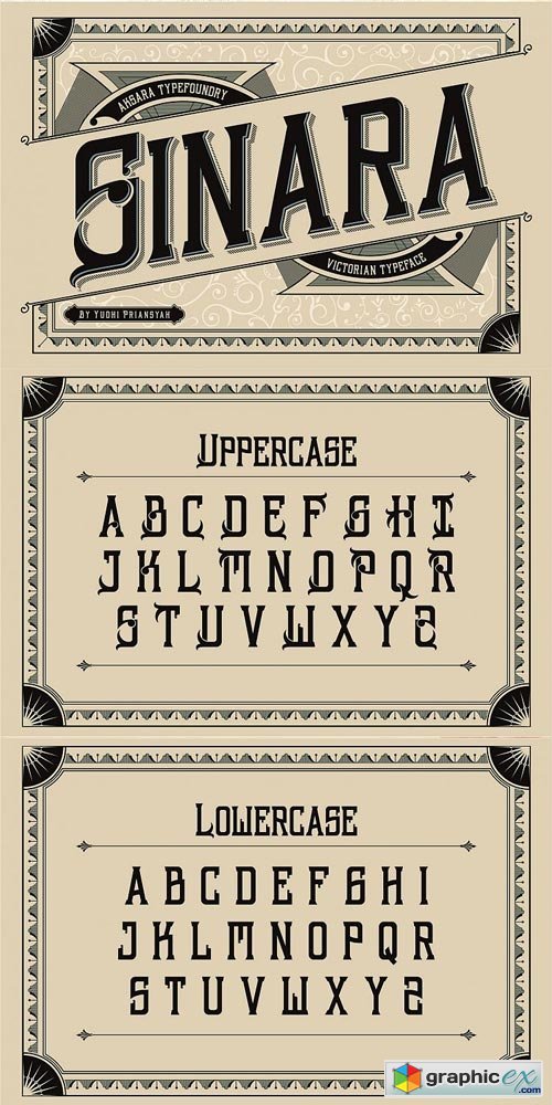 Sinara Typeface Font Family