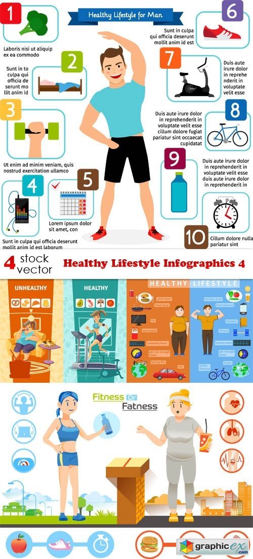 Healthy Lifestyle Infographics 4