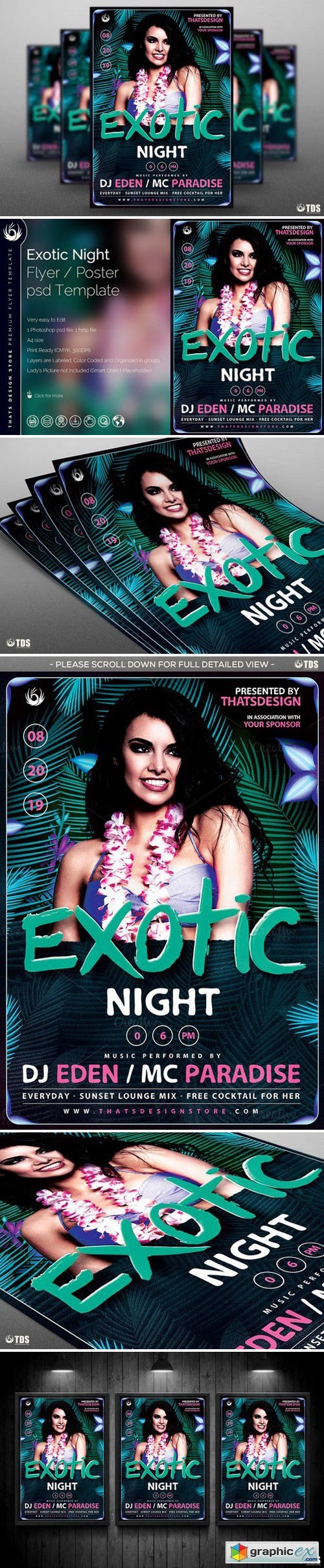 Exotic Night Flyer Template