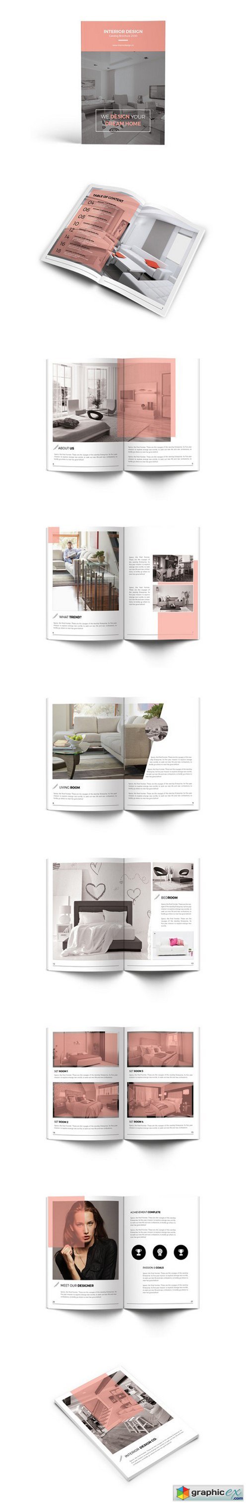 Interior Design Catalog Brochure