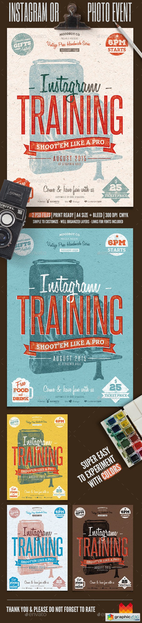 Instagram Photography Event Flyer/Poster
