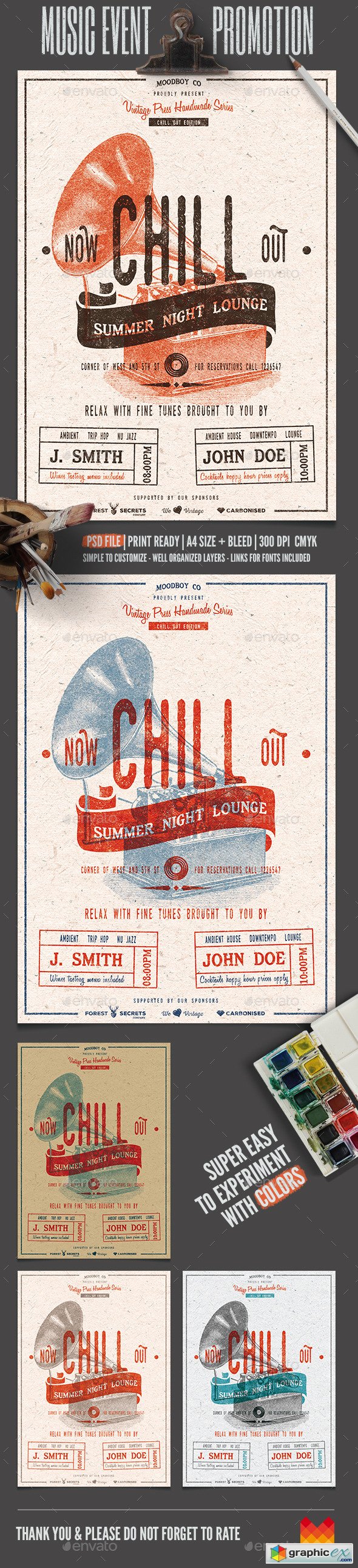 Chill Out - Lounge Flyer/Poster