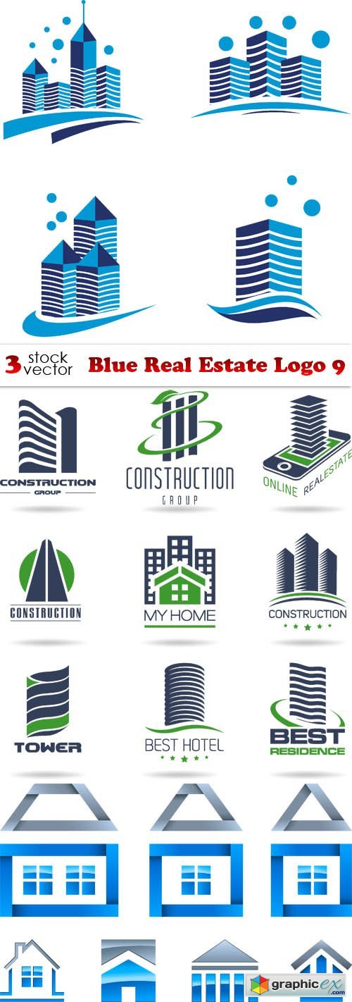 Blue Real Estate Logo 9
