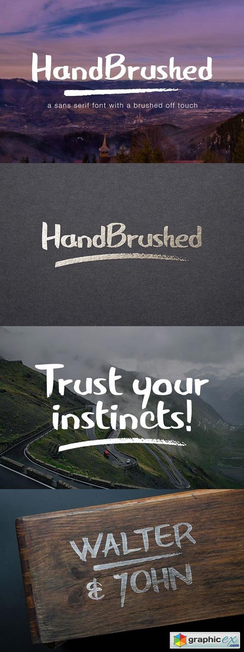HandBrushed Font Family
