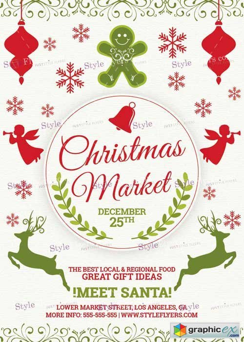 Christmas Market PSD V11 Flyer Template