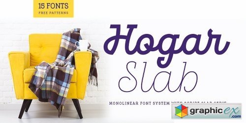 Hogar Slab Font Family - 16 Fonts