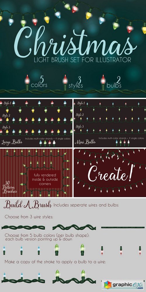 make a christmas lights brush illustrator cs5 free download