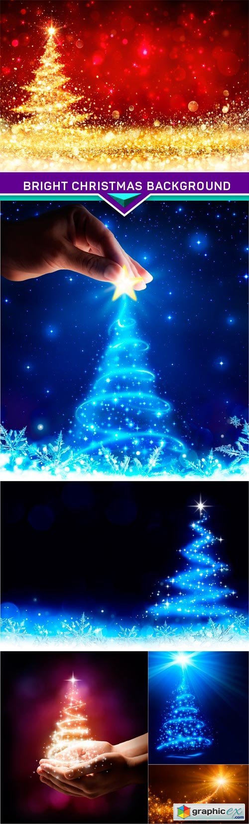 Bright Christmas Background 6X JPEG