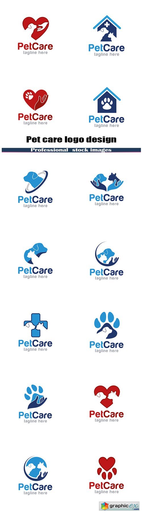 Pet care logo design