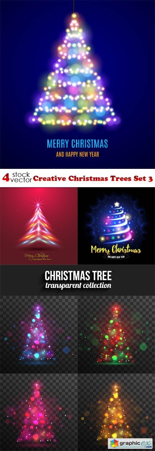 Creative Christmas Trees Set 3