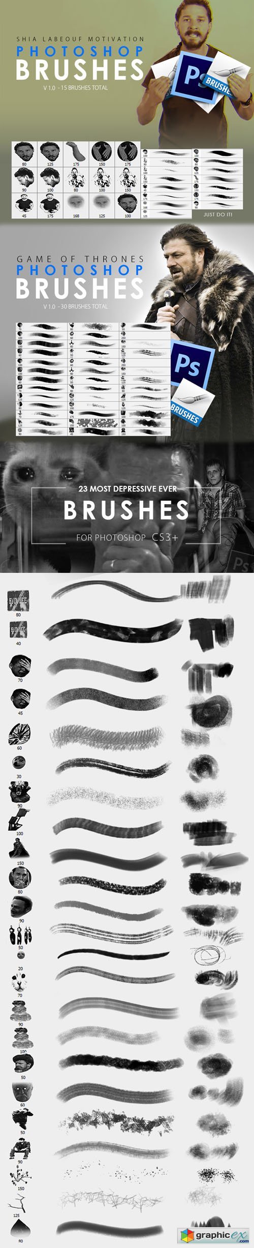 Digital Painting & Faces Brushes for Photoshop