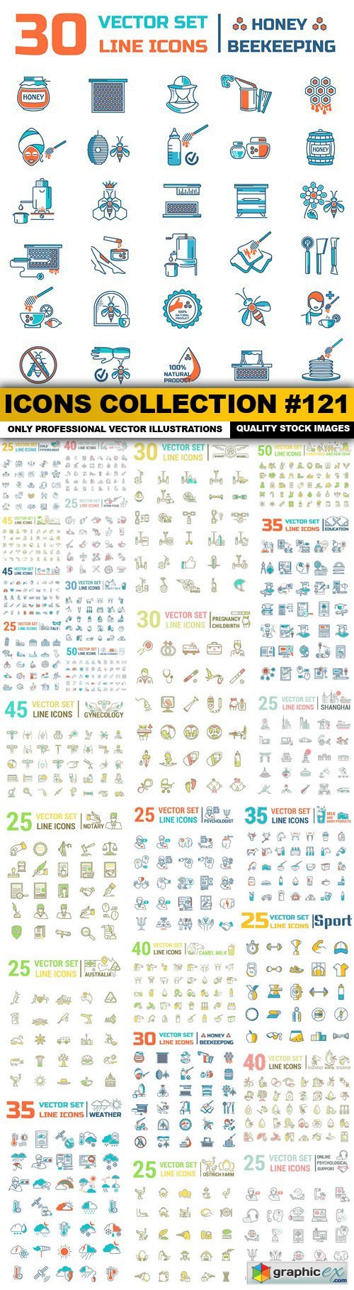 Icons Collection #121 - 25 Vector