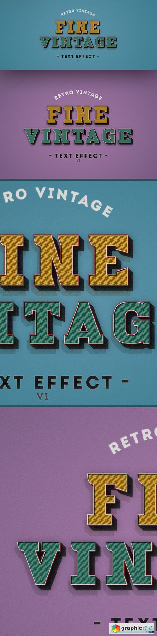 Fine - Retro Vintage Text Effect v1