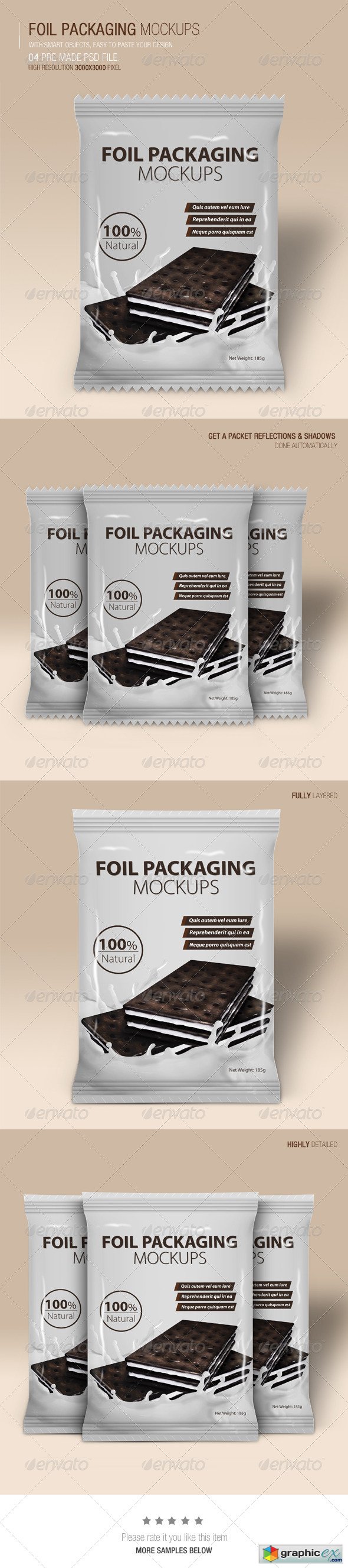 Foil Packaging Mockups Vol.2