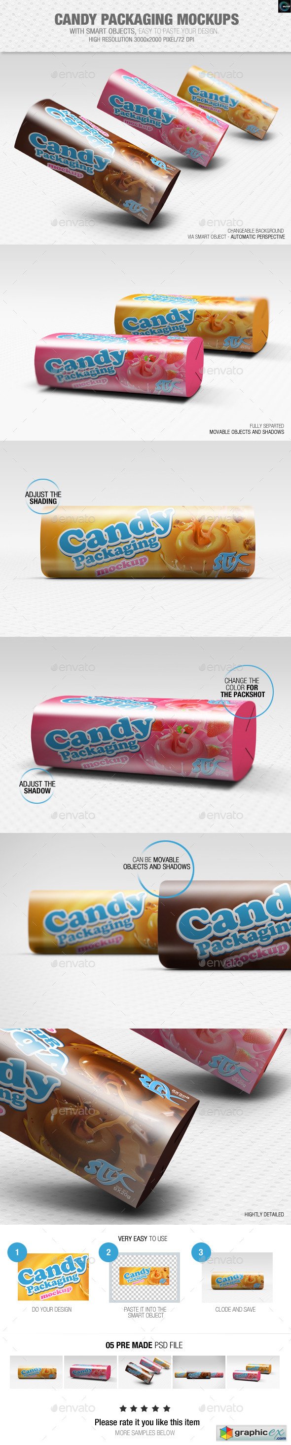 Candy Packaging Mockups