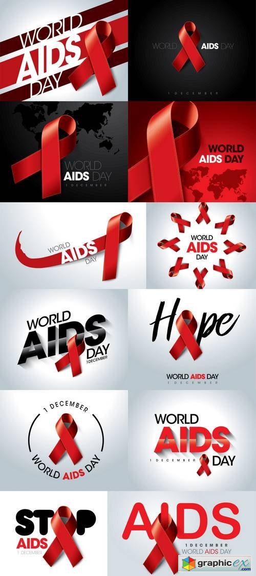 Aids Awareness Red Ribbon. World Aids Day concept » Free Download ...