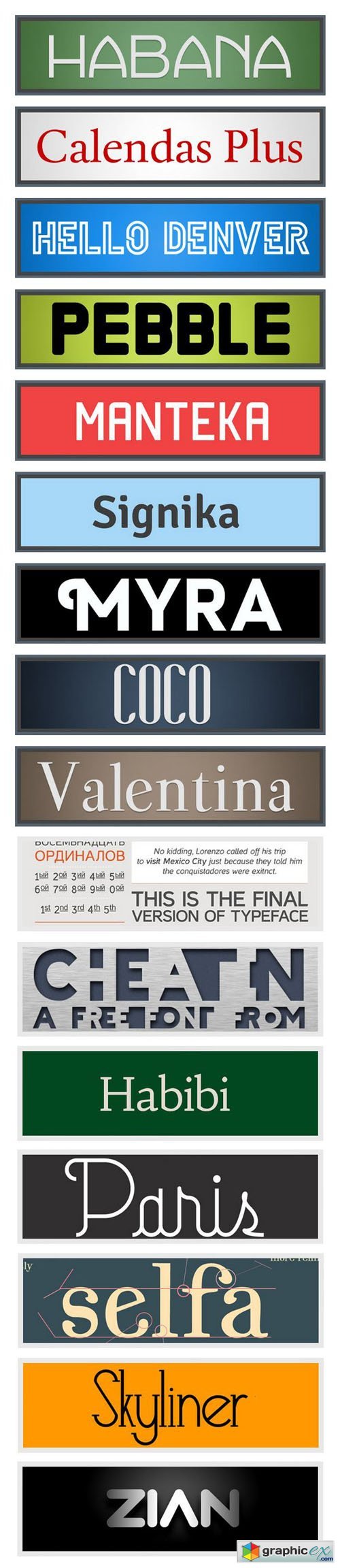 17 Fonts Collection