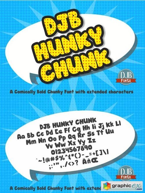 DJB Hunky Chunk Font