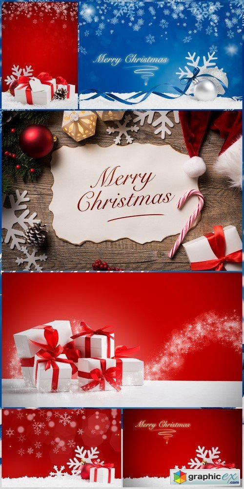 Merry Christmas background 6X JPEG