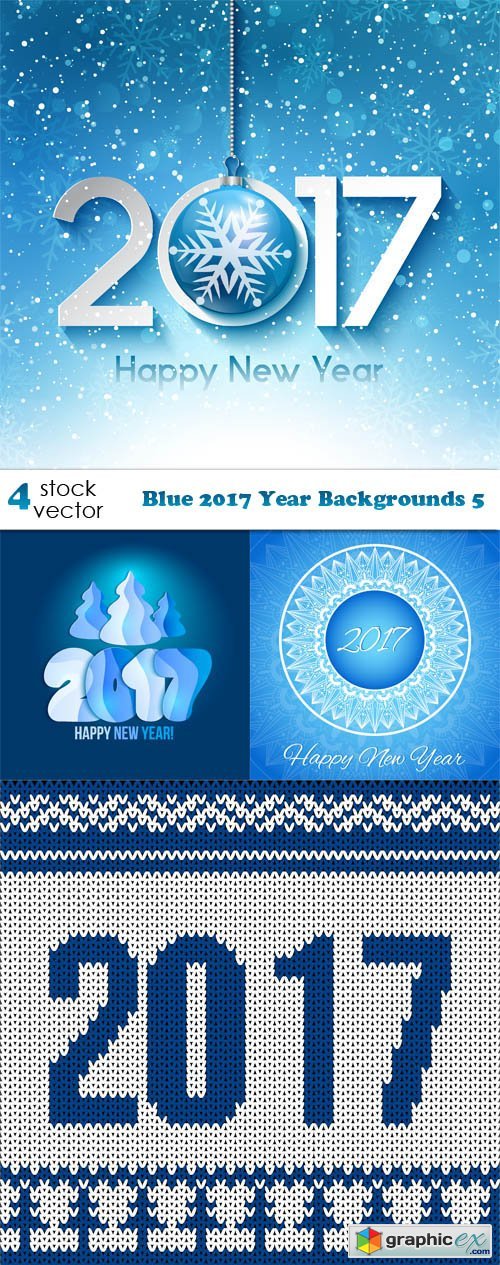 Blue 2017 Year Backgrounds 5