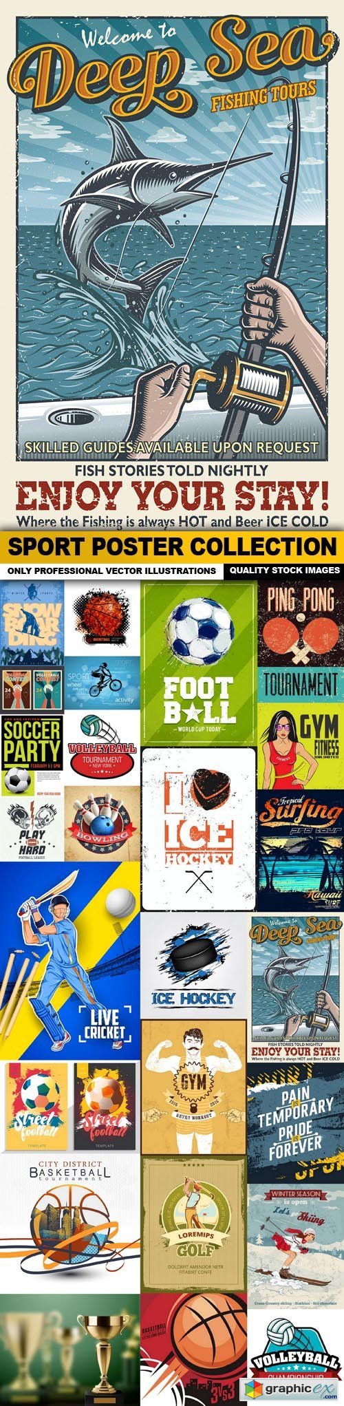 Sport Poster Collection - 25 Vector