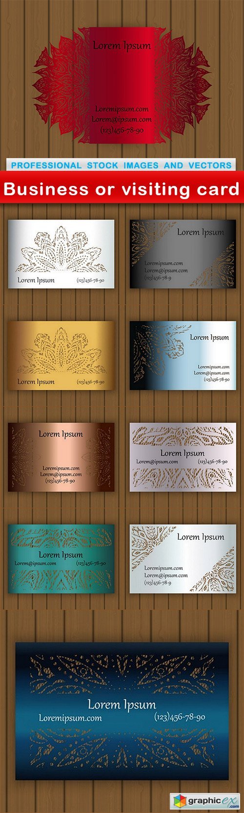 Business or visiting card - 10 EPS