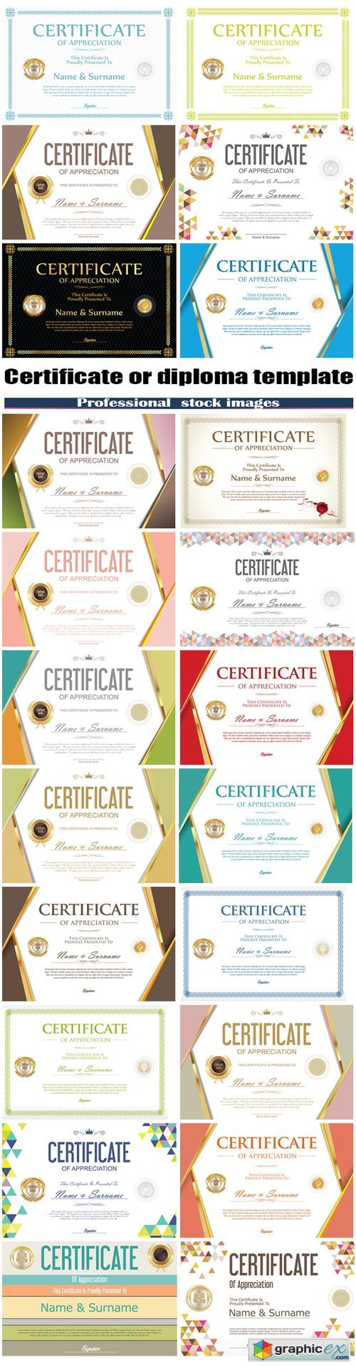 Certificate or diploma template #5