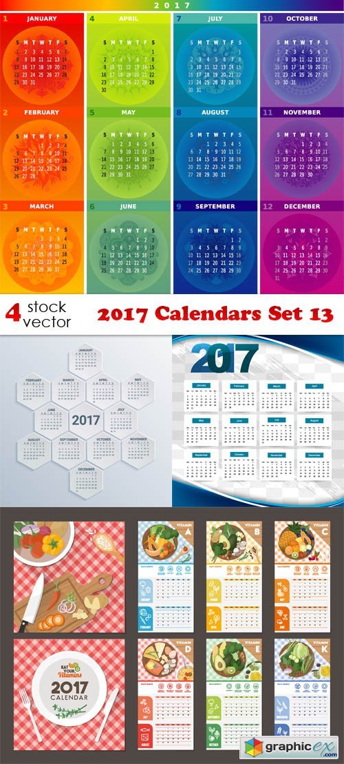 2017 Calendars Set 13