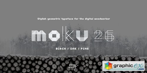 MOKU26 Font Family 3 Fonts