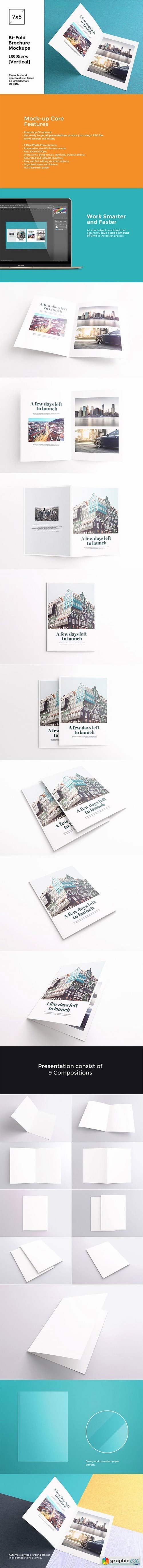 Bi-Fold Brochure / Flyer Mockups 939921