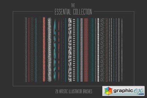 Essential Artistic Illustrator Brush Collection