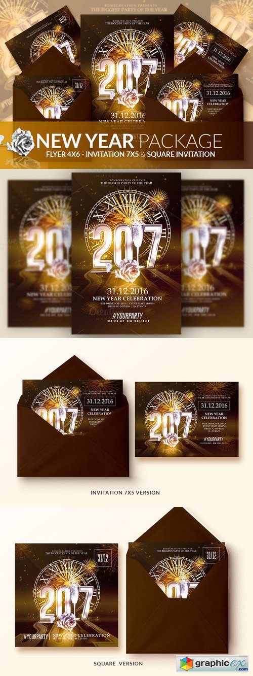 Classy NYE 2017 - Psd Package