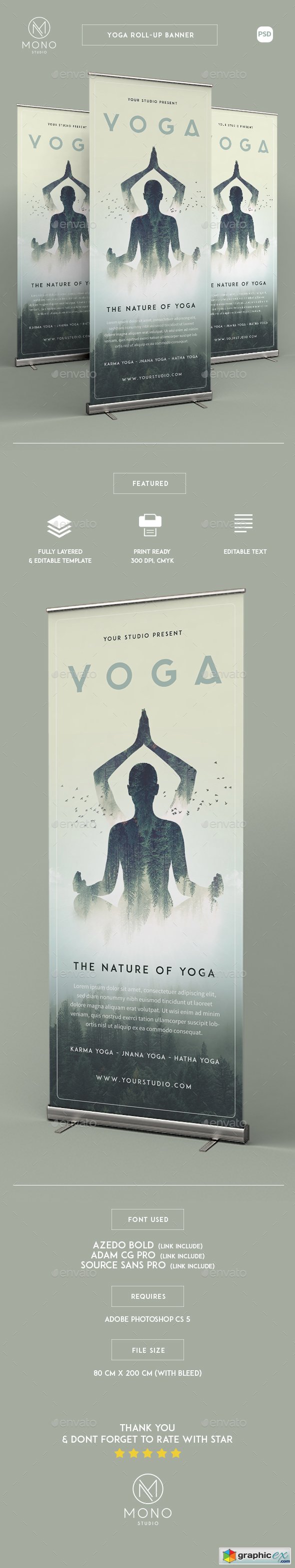 Yoga Roll-up Banner