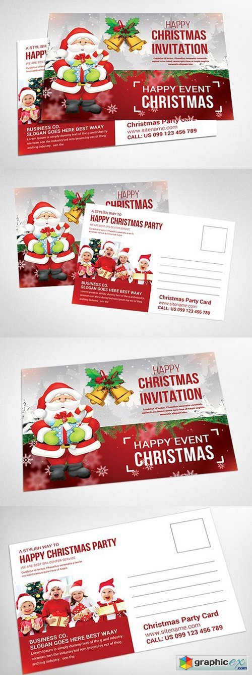 Christmas Postcard Templates 938378